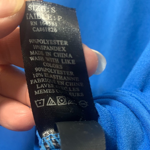 Just Cozy Small Blue Women's Short Sleeve Top - Picture 3 of 3